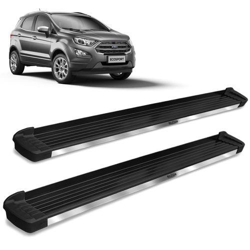 Estribo Lateral Ecosport 2013 a 2021 Aluminio Preto Bepo