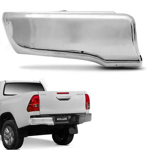 Ponteira de Parachoque Traseiro Hilux 2016 a 2022 Lado Esquerdo Bepo