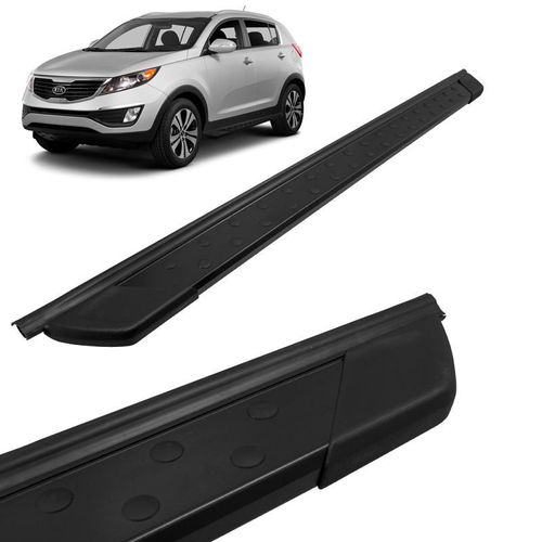 Estribo Lateral Kia Sportage 2010 a 2013 Aluminio Preto Bepo