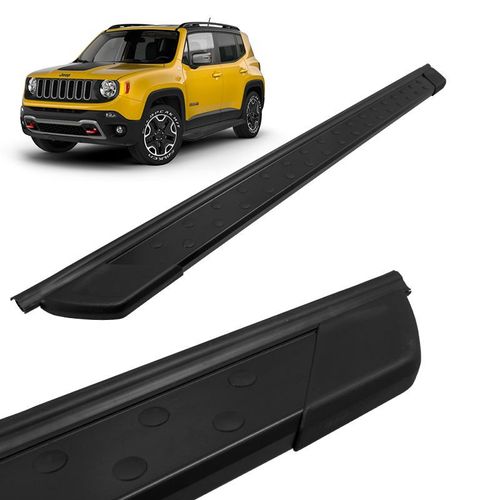 Estribo Lateral Jeep Renegade 2015 a 2018 Aluminio Preto Bepo