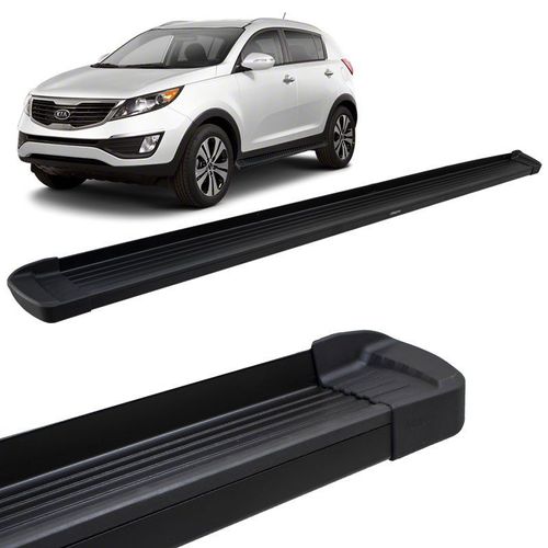 Estribo Lateral Sportage 2010 a 2013 Alumínio Preto Fosco Bepo