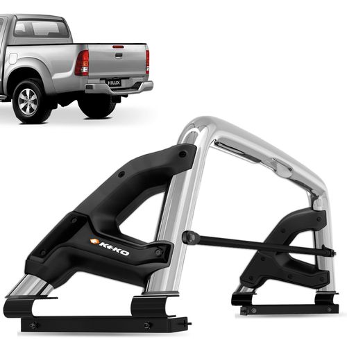 Santo Antonio Hilux 2005 a 2015 Cromado Com Grade Keko K3