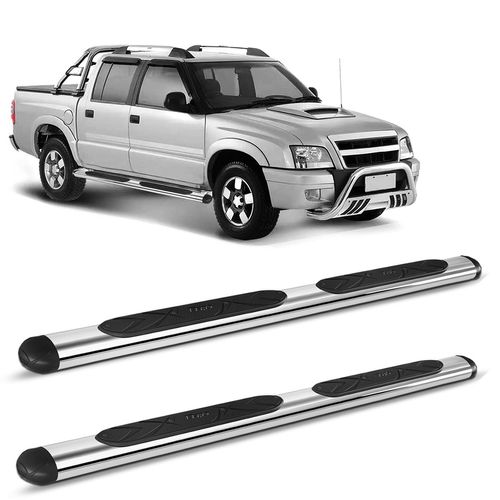 Estribo Oval S10 1995 a 2011 Cromado Aço Carbono Bepo
