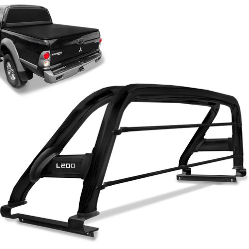Santo Antonio L200 Sport Outdoor 2004 a 2012 Duplo Preto Com Barra