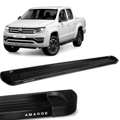 Estribo Lateral Amarok 2010 a 2023 Aluminio Preto Track