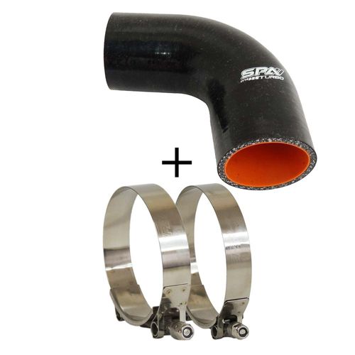 Mangueira de pressurização de silicone SPA 90° 2 1/4" x 100mm