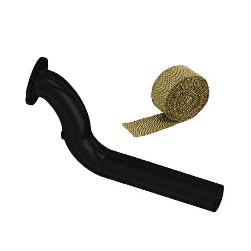 Saída de escape para coletor TMC02 (Opala 6 cilindros) + FITA TÉRMICA TITANIUM SPA 2" 5M - GRÁTIS 4 ABRAÇADEIRAS ZIP INOX