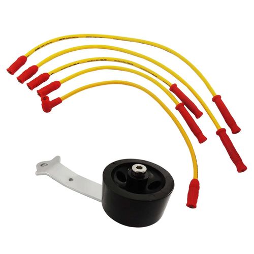 Cabo de vela de silicone 10.4mm SPA COM pino + Pedal de acelerador Roller para VW Fusca e derivados com motor refrigerado a ar