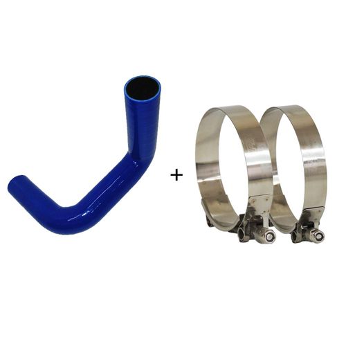 Mangueira de pressurização de silicone SPA em "S" 2 1/2"  x 200mm x 150mm azul