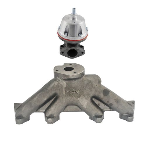 Coletor de escape para turbo VW AP 8V Pulsativo para baixo - T3 + Wastegate MCSL SR2 Booster (TMW05-VLWGM10M)