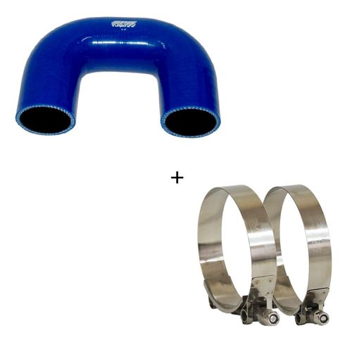 Mangueira de pressurização de silicone SPA em "U" 2" x 50mm x 50mm azul