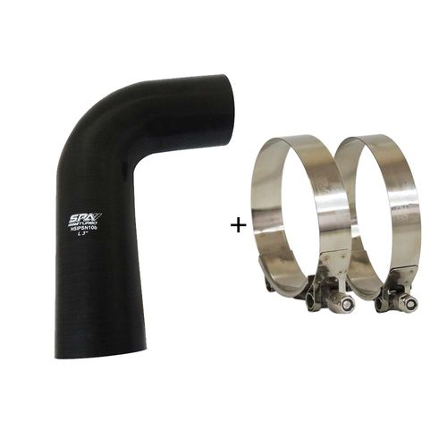 Mangueira de pressurização de silicone SPA 90° 3" x 150mm x 250mm