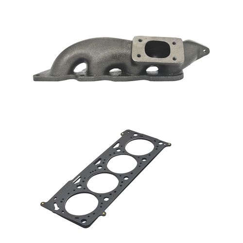 Coletor de escape para turbo VW EA 111 transversal - T2 com saída de válvula + Junta de escape