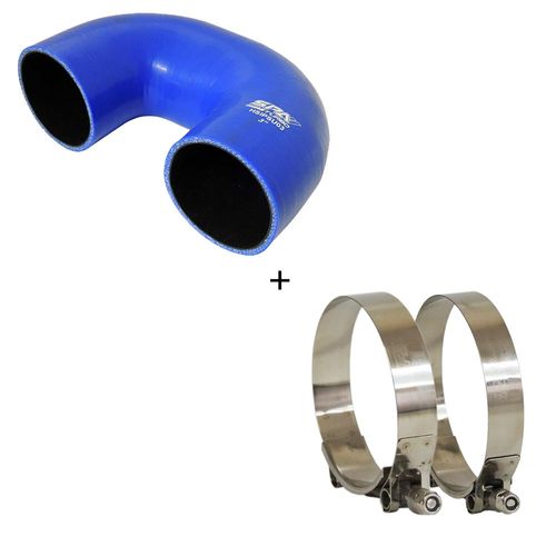 Mangueira de pressurização de silicone SPA em "U" 3" x 50mm x 50mm azul