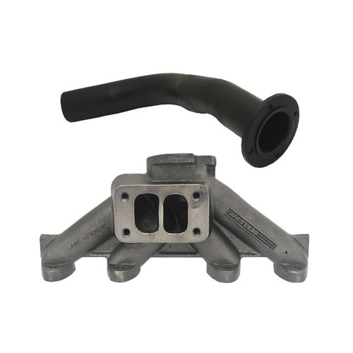 Coletor escape turbo VW AP 8V Pulsativo para baixo - T3 + Saída escape coletor