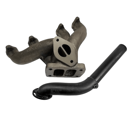 Coletor de escape para turbo VW AP 8V Pulsativo no farol - T3 + Saída de escape