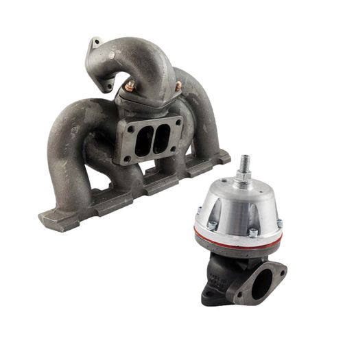 Coletor escape turbo pulsativo VW/Audi 2.0 TSi 200cv (até 2013) - T3 (TMA11) + WASTEGATE MCSI SR2 BOOSTER