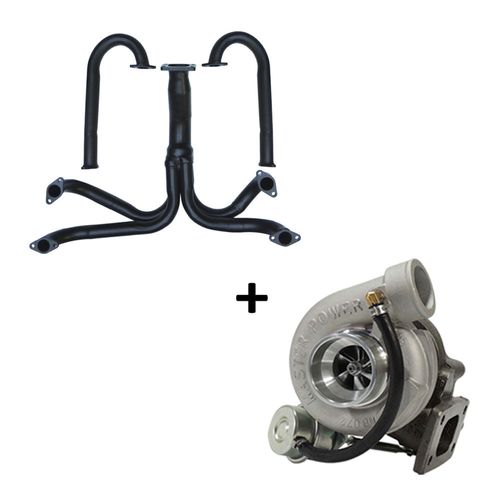 Coletor de escape para turbo VW Fusca + Turbina Master Power .48 T25 R384