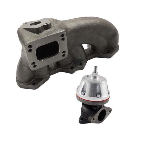 Coletor de escape para turbo VW Golf / Passat VR6 12V T3 / T4 + WASTEGATE MCSI SR2 BOOSTER - CARGA MÉDIA - 0,8G A 1,6BAR