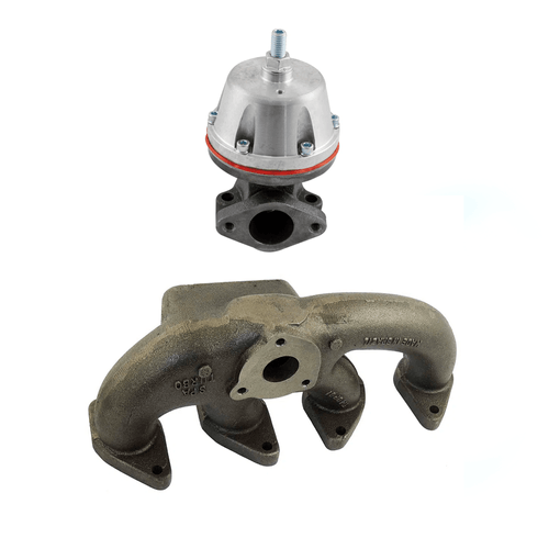 Coletor de escape para turbo GM Astra 8V - T3 + WASTEGATE MCS L SR2 BOOSTER