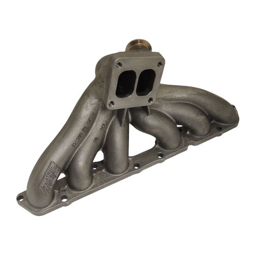 Coletor de escape para turbo Toyota Supra 6CIL 2JZ-GE (wastegate V-Band)- Turbo T4