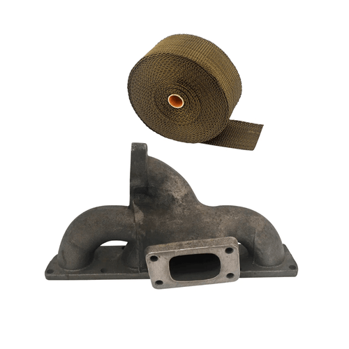 Coletor de escape para turbo GM Vectra GSi / Calibra 2.0 16V T3 (C20XE) - T3 + FITA TÉRMICA TITANIUM 2"10M