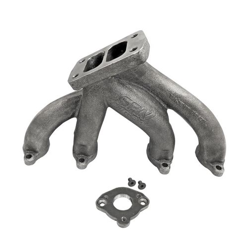 Coletor de escape para turbo VW AP 8V Pulsativo no Farol + Flange Wastegate em "L"