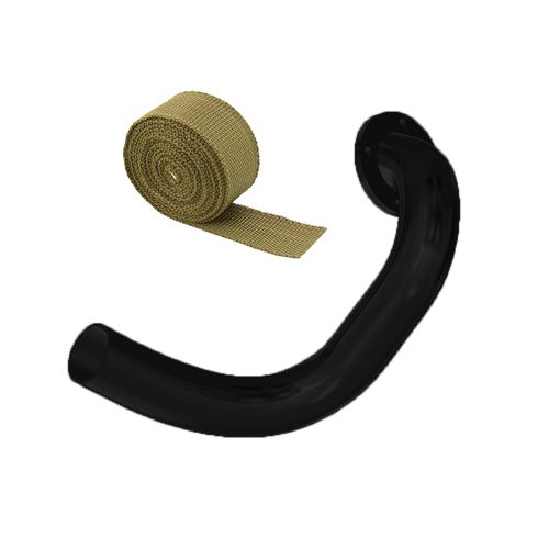 Saída de escape para coletor TMOP06 (Astra/Vectra 16V) + FITA TÉRMICA TITANIUM SPA 2"5M - GRÁTIS 4 ABRAÇADEIRAS ZIP INOX