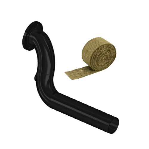 Saída de escape para coletor TMC02OMEGA (Omega 6 cilindros) + FITA TÉRMICA TITANIUM SPA 2" 5M - GRÁTIS 4 ABRAÇADEIRAS ZIP INOX