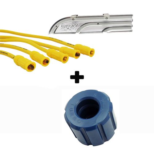Organizador de cabos de vela (régua acrílica) + Coxim frontal + Cabo de vela de silicone 10.4mm SPA para VW AP SEM pino
