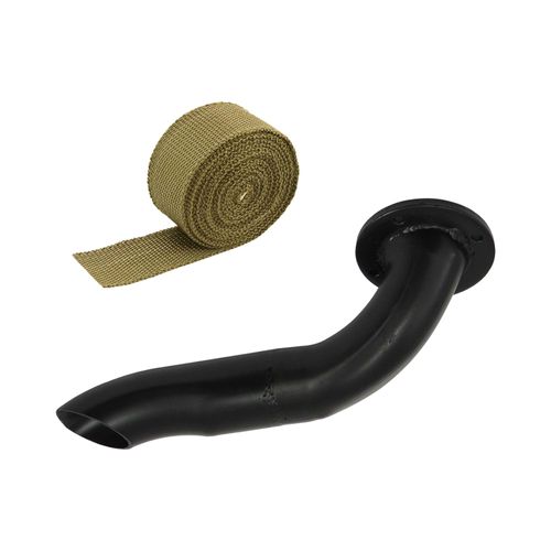 Saída de escape para coletor TMC04 (Opala 4 cilindros) + FITA TÉRMICA TITANIUM SPA 2" 5M - GRÁTIS 4 ABRAÇADEIRAS ZIP INOX