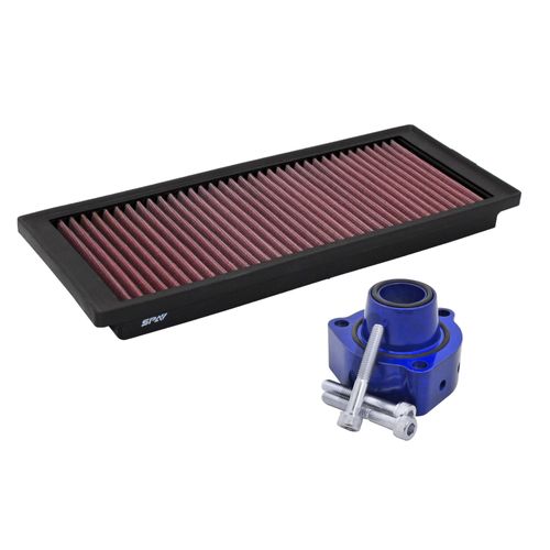 Filtro de ar esportivo inbox + Válvula De Alívio / Blow Off Para Motores VW 2.0 TSI / TFSI (Jetta / Passat / Tiguan) - Motor 200CV - Blue Series