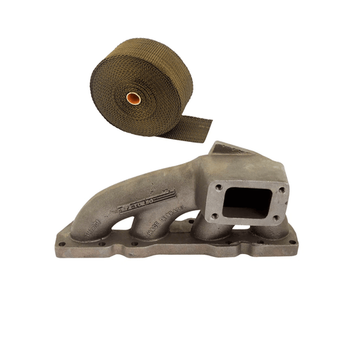 COLETOR DE ESCAPE PARA TURBO PEUGEOT / CITROEN MOTORES PSA TU 16S 1.0 / 1.6 - 16V (ESCAPE PARA FRENTE) - T2 + FITA TÉRMICA TITANIUM 2"10M