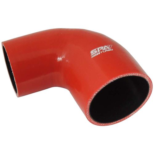 Mangueira de pressurização de silicone SPA 90° com redução 2 1/2" x 3" x 100mm