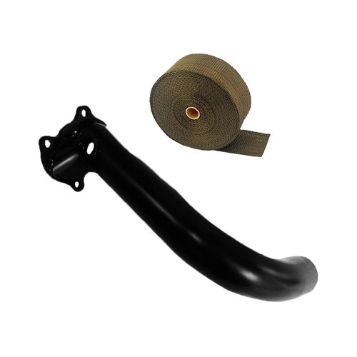 Saída de escape para coletor TMW02 com porca para sonda lambda + FITA TÉRMICA TITANIUM SPA 2" 5M - GRÁTIS 4 ABRAÇADEIRAS ZIP INOX