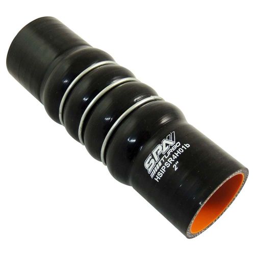 Mangueira de pressurização de silicone SPA reta com 4 humps e anel de aço 2" x 200mm