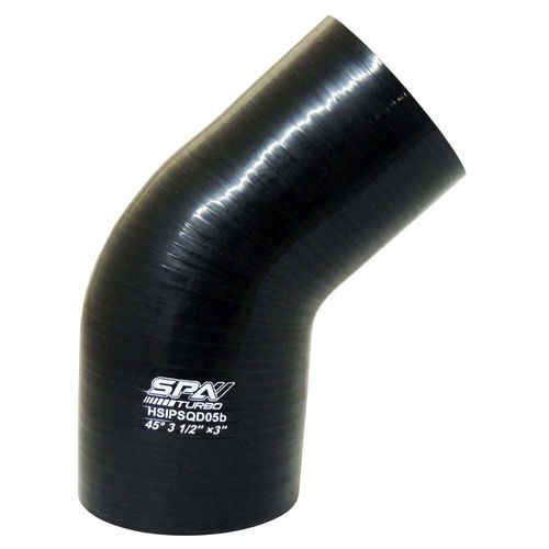 Mangueira de pressurização de silicone SPA 45° com redução 3 1/2"x 3" x100mm