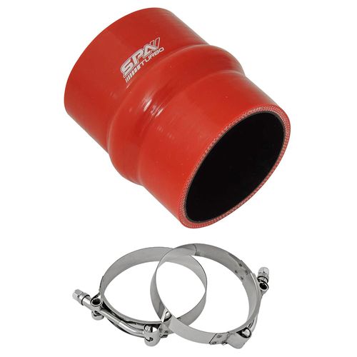 Mangueira de pressurização de silicone SPA reta com hump 3" pol x 100mm