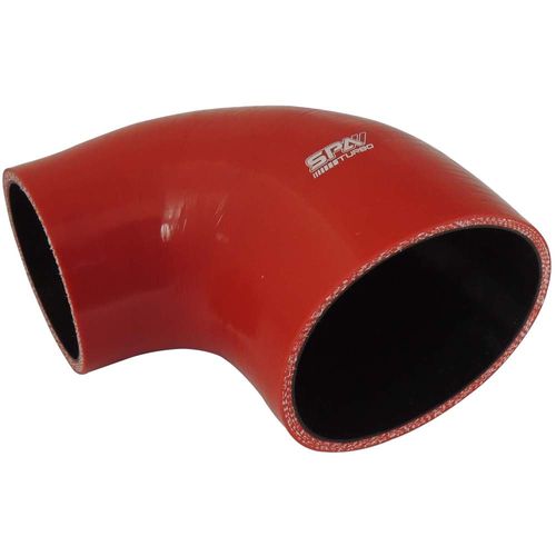 Mangueira de pressurização de silicone SPA 90° com redução 4" x  3" x 100mm