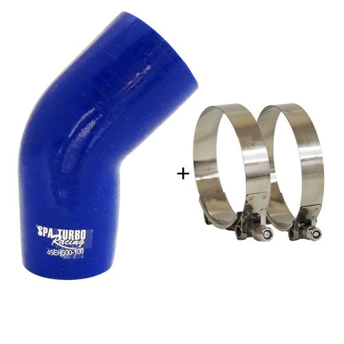 Mangueira de pressurização de silicone SPA 45° 3" x 100mm