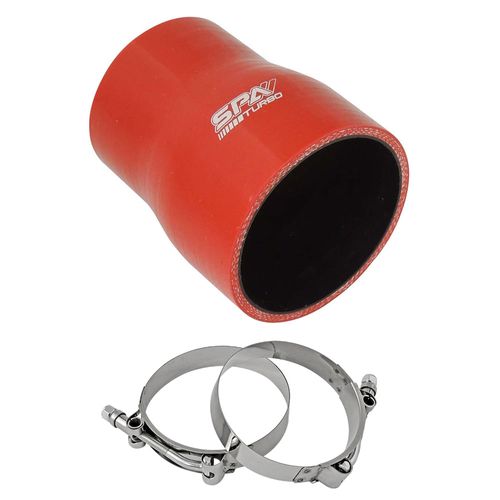 Mangueira de pressurização de silicone SPA reta com redução 3" x 2 1/2" x 100mm