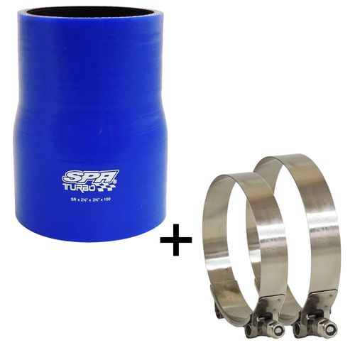 Mangueira de pressurização de silicone SPA reta com redução 2 3/4" x 2 1/2" x 100mm