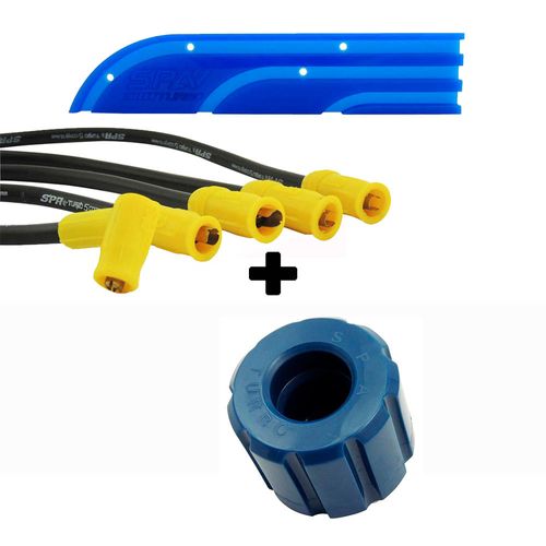 Organizador de cabos de vela (régua acrílica) + Coxim frontal + Cabo de vela de silicone 10.4mm SPA para VW AP SEM pino