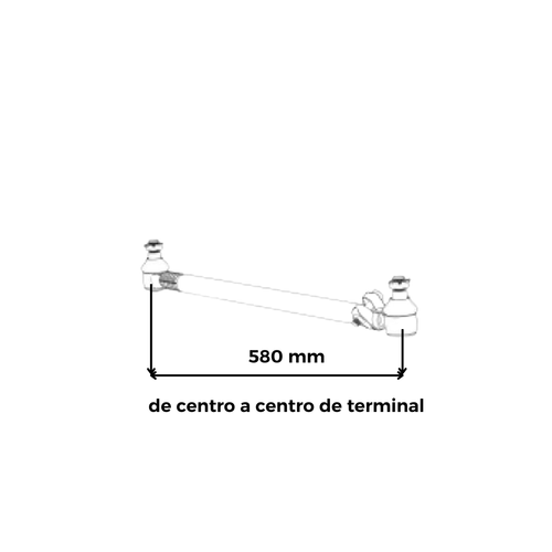 Barra de Direcao Curta Dianteira MB 1113 de 1970 a 1995 N512