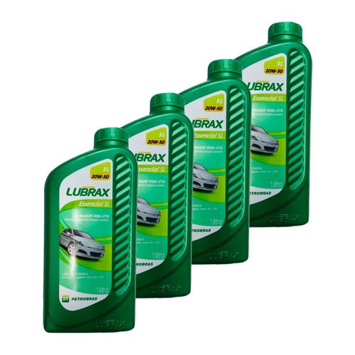 Kit 4 Óleo Mineral 20W50 Essencial  SL Lubrax