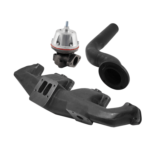 COLETOR ESCAPE TURBO + SAÍDA ESCAPE + WASTEGATE MCSL SR2 BOOSTE PARA GM OMEGA / SUPREMA 6 CILINDROS - T3 - T3 PADRÃO