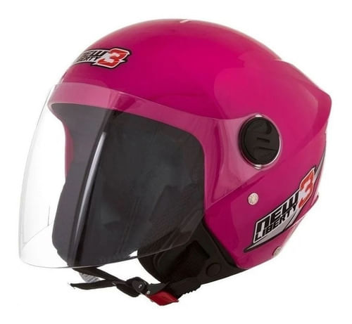 Capacete Aberto Pro Tork New Liberty  Three  Rosa  58
