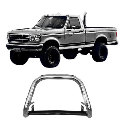 Para-choque De Impulsão F-1000 1996 A 1999 Cromado Sem Barra