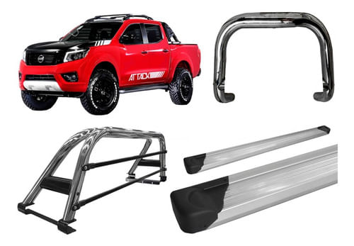 Kit Quebra Mato Santo Antonio Du Estribo Fontier 17/20 Cromo