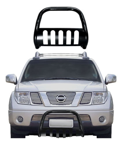 Para-choque De Impulsão Frontier 2008/16 C/chapa Preto